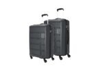 Kamiliant by American Tourister Harrier 2 Pc Set 55 cms & 68 cms- Small & Medium Polypropylene (PP) Hard Sided 4 Wheels Spinner Luggage Set/Trolley Bag Set (Iron Grey)