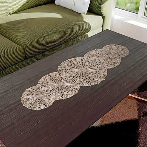 Kuber Industries Table Runner | PVC, Gola-Design, 93x32x1 cm