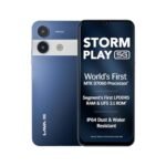 Lava Storm Play 5G (Frosty Blue, 6+6*GB RAM, 128GB Storage) | World's First MTK D7060 Processor | 500k+ Antutu | LPDDR5 RAM | UFS 3.1 Storage | 50MP AI Camera | 120Hz Refresh Rate | IP64 Protection