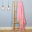 MILZON 100% Cotton Soft Throw, Blanket, Couch for Sofa, 50 x 60 inches - Pink
