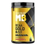 MuscleBlaze BCAA Gold 8:1:1 with Higher Leucine, Electrolytes, Glutamine (Raspberry Lemonade, 450 g / 0.99 lb, 30 Servings)