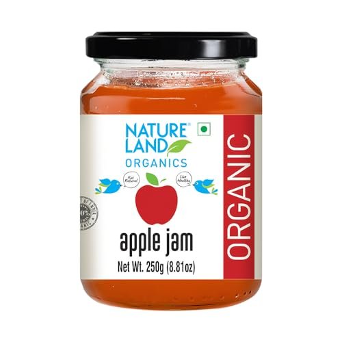Natureland Organics Apple Jam 250 Gm - Healthy Organic Jams