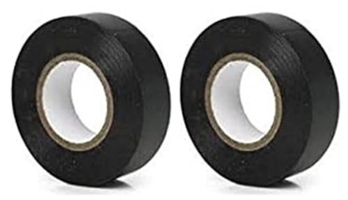On Blow PVC Multi Purpose 25 Meter Self Adhesive Insulation Electrical Tape (Pack of 2) Black (Each Roll 25 Meters)