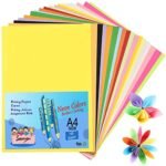 SNOW CRAFTS A4 Size Premium Coloured Sheets For Art & Craft Projects School Colleges. (A4-100)