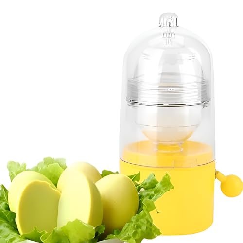 Snevad Manual Egg Maker White Yolk Mixer Blender Scrambler Shaker Tools Hand Pull Type Perfect Cooking Default Kitchen Gadgets Mixing Making Hard Boiled Eggs