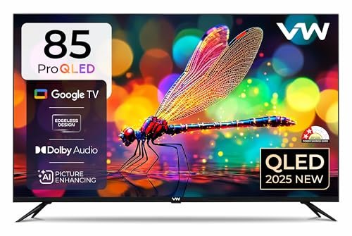 VW 215 cm (85 inches) Pro Series 4K Ultra HD Smart QLED Google TV VW85GQ1