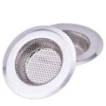 Zollyss 2 Pcs Kitchen Sink Strainer Heavy Duty Stainless Steel Strainer Kitchen Drain Basin Basket Filter Stopper Drainer Sink Jali - 11.5 Cm, 5.1 Cm