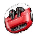 boAt Nirvana Crystl (2025 Launch), Transparent Case,Spatial Audio, ANC(~32dB), 100Hrs Battery,4Mics ENx,App Support, Bluetooth Earbuds, TWS Ear Buds Wireless Earphones with mic (Blazing Red)