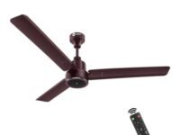 Orient Electric 1200 mm Zeno BLDC | BLDC energy saving ceiling fan with Remote |BEE 5-star rated | Saves up to 50% on electricity bills | 3-year warranty by Orient | Brown, pack of 1