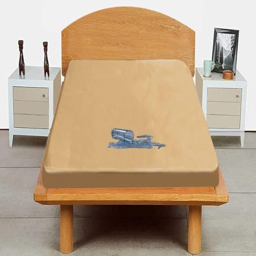 Trance Cotton Feel Terry Ultra Soft Waterproof Mattress Protector | Breathable - Hypoallergenic Mattresses Cover (78x36 inch | 6.5x3 feet, Brown - Pack of 1)