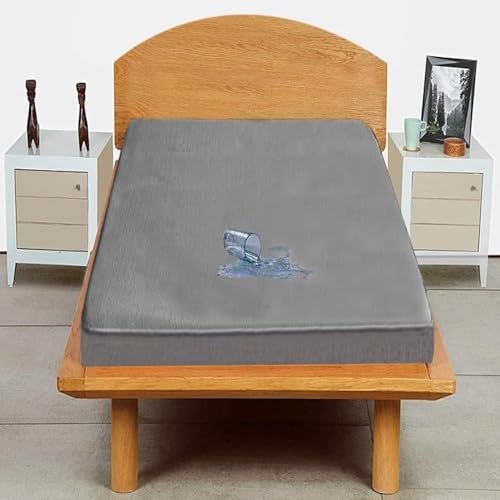 Trance Cotton Feel Terry Ultra Soft Waterproof Mattress Protector | Breathable - Hypoallergenic Bed Protector (72x24 inch | 6x2 feet, Grey - Pack of 1)