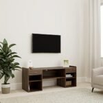 Amazon Brand - Solimo Ashburn Engineered Wood TV & Entertainment Unit with 2 Drawers, Asian Walnut