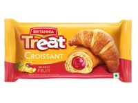 Britannia Treat Croissant – with Mixed Fruit Crème Filling (47g) – 100% VEG