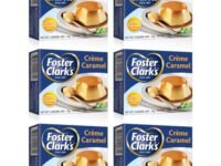 Foster Clarks Creme Caramel Pudding With Topping Mix Smooth And Creamy Delicious Each 71gm (Pack Of 6) Imported