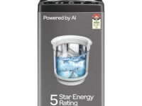 Godrej 7 Kg 5 Star, AI Powered, Fabrisafe Steel Drum, Magic Lint Filter, Fills Tub At ~0 Water Pressure, Fully-Automatic Top Load Washing Machine (WTEON ALP 70 5.0 FDUN GPGR, Graphite Grey)
