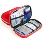HANNEA® 44Pcs First Aid Kit with All Items for Travelling Ooutdoor Car Home with Portable Bag, Includes Emergency Foil Blanket, Band-aid, Gauze, First-aid manual, Flashlight, Scissors, Survival Kits