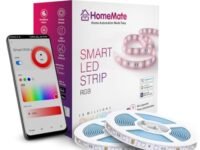 HomeMate Wi-Fi Multicolour Smart LED Strip Kit | 10 Meters | Music Sync Feature | No Hub Required | Works with Amazon Alexa, Google Home & Siri (RGB 10 Meter Kit with Built-in Mic Controller)