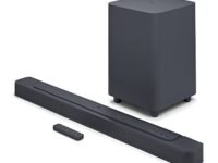JBL Bar 500 Pro Dolby Atmos® Soundbar with Wireless Subwoofer, 5.1 Channel, 3D Surround, Multibeam™, HDMI eARC with 4K Dolby Vision Pass-Through, One App, Bluetooth, Wi-Fi & Optical Input (590W)
