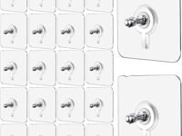 JIALTO Wall Hooks for Hanging Strong, Adhesive Hooks for Wall Heavy Duty, Wall hangings, Kitchen Accessories Items, Sticky Photo Frame Hangers (Pack of 20, Nail Hook)