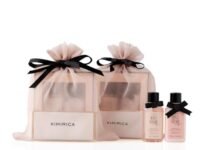 Kimirica "Nothing But Love Duo" Potli gift set | Fragnance of Gardenia and Night Blooming Jasmine | Perfect gift set | Contains Shower gel, Body Lotion, Loofah and Resuable Potli