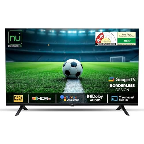 NU 139 cm (55 Inches) New 2025 Borderless Series 4K UHD Smart Google TV LED55UGNX