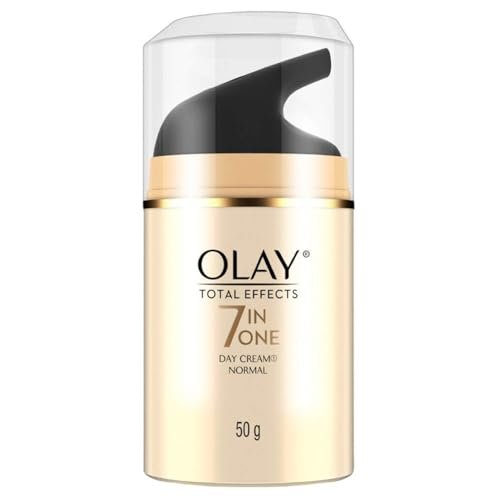 Olay Total Effects Day Cream |with Vitamin C, B5, Niacinamide, Green Tea |Fights 7 signs of ageing for glowing, hydrated and younger looking skin |Suitable for Normal, Dry, Oily & Combination skin |50 gm