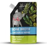 Pawshtik Chicken Bone Broth for Dogs & Cats 200ml (Pack of 2) | Liquid Food Topper | Natural Collagen Supplement