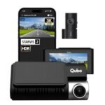 Qubo Car Dashcam Pro 3K with Sony STARVIS 2 IMX675 Sensor | Dual Channel | Hero Group | NightPulse Vision | 5MP UHD Front (140°), 2MP FHD Rear | 3.2" LCD | Built-in GPS, Wi-Fi, Mic | Up to 1TB Storage