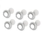 RINKLE TRENDZ® Aluminium Round Pie Dish Set of 6 Quiche Pan Combo Set Cup Cake Set Tart Mould with Removable Bottom 3 Inch for Baking in OTG Oven