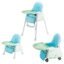 SYGA High Chair for Baby Kids,Safety Toddler Feeding Booster Seat Dining Table Chair with Wheel and Cushion(Green)