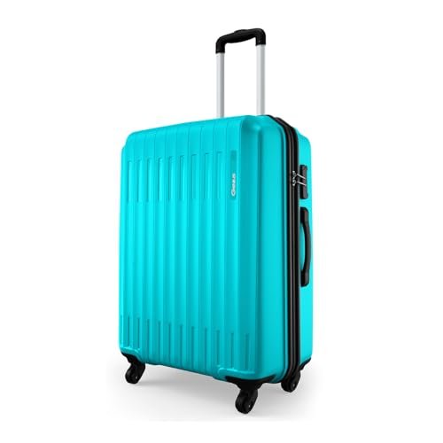 Safari Genius Alley 66cm Medium Size Check-in Trolley Bag Hard Case Polypropylene, 4 Wheels, 360 Degree Wheeling Luggage, Travel Bag, Suitcase for Travel, Trolley Bags for Travel, Scuba Blue