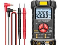 Serplex® Auto-Ranging Digital Multimeter with LCD, Non-Contact Voltage Detection, 4000 Count Autorange Digital Multimeter Accurately Measures Voltage Current Resistance (Batteries Not Included)