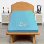 TRANCE Waterproof Terry Fabric Ultra Soft Single Size Cotton Mattress Protector|Breathable Hypoallergenic Mattress Cover Single Size (72x30 inch|6x2.5 feet, Turquoise)