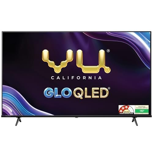 Vu 139cm (55 inches) GloQLED Series 4K QLED Smart Google TV 55QLED25
