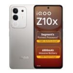 iQOO Z10x 5G (Titanium, 8GB RAM, 128GB Storage) | 6500 mAh Large Capacity Battery | Dimensity 7300 Processor | Military-Grade Durability