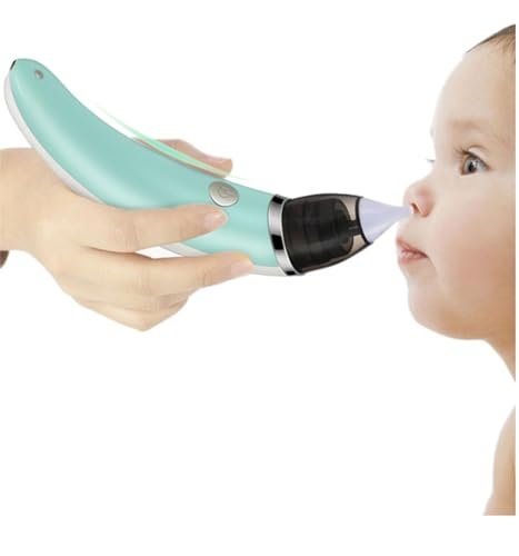 BABIES BLOOM Baby Nasal Aspirator Electric Safe Hygienic Nose Cleaner for Newborns and Toddlers (Green)