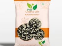 Pro Organic Life Black Lentil Dal Split Kali Urad Chilke ki Dal 450 grams