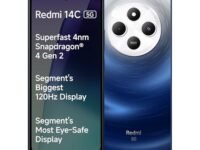 Redmi 14C 5G (Starlight Blue, 4GB RAM, 128GB Storage) | Superfast 4nm Snapdragon 4 Gen 2 | 120Hz 17.47cm (6.88”) Display | 5160mAh Battery | 50MP Dual Camera | Premium Starlight Design