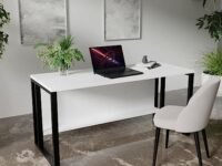 Riyan Luxiwood® Cosmo Computer Desk, MDF Board with Flat Surface, Multi-Usage Laptop Desk & Home, Office, Gaming Table (White, 15 X 6 X 75 CM)