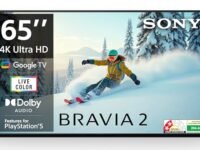Sony 164 cm (65 inches) BRAVIA 2 4K Ultra HD Smart LED Google TV K-65S25B (Black)