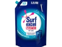 Surf Excel Matic Top Load Liquid Detergent 3.2 L Refill, Designed for Tough Stain Removal on Laundry in Washing Machines - Mega Pack (Package may differ)