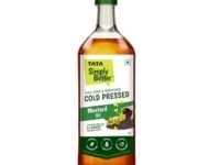 Tata Simply Better Pure & Unrefined Cold Pressed Mustard Oil,Naturally Cholesterol Free, 1L, Rich Aroma & Flavour of Real Mustard Seeds, A1 Grade Mustard Seeds