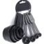 The Sr Brand Sr Plastic Measuring Spoon and Cup Set, 8-Pieces (Black, Pack of 1)