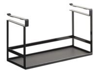 YEDY Hanging Cupboard Expand Your Kitchen Under Shelf Storage, Under Cabinet Hanging Basket Organizer,Under Cabinet Storage Shelf for Kitchen Pantry Bathroom (Black)