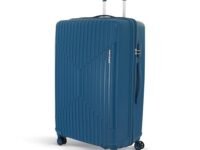 KAMILIANT by American Tourister Medium Savvy 70 Cms Check-in (PP) Hard Sided 8 Wheels Spinner Luggage/Suitcase/Trolley Bag (Deep Ocean) (Double Wheel)