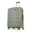 Aristocrat Comet Check-in Trolley Bag 76cm | Large | Hard Luggage| Smooth 8-Wheel Suitcase| Combination Lock with Sturdy Zipper | Full Fabric Convipack | 3-Year International Warranty (Green)
