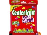 CENTER FRUIT Soft Chews, Assorted Flavour Fruit Candy, 60 Gram