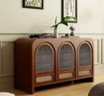 CORSICA DESIGNS 3D Premiun 6FT Wooden Storage Cabinet for Living Room, Bedroom, Dining and Home, Modern Sideboard Organizer with Drawers and Shelving, Large Console Table for Hall and Entryways