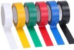 Ciaza® Self Adhesive PVC Electrical Insulation Tape-Colored 6 pieces tap 8 Meter (0.130 mm X 18 mm) Electrical Tap, Construction Work Tap(Random Color)