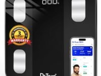 Dr Trust USA 526 Legend BMI Weight Scale & Body Fat Analyzer with IOS/Android App Sync,14 Essential Composition Metrics Weighing Machine for Home Health Monitoring (Black)